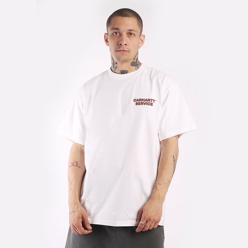  белая футболка Carhartt WIP S/S Car Repair T-Shirt I031756-white - цена, описание, фото 1
